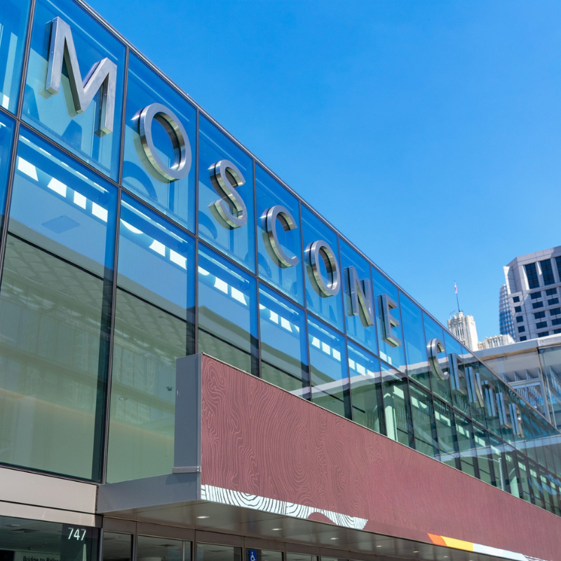 Exterior view of Moscone Center in San Francisco, the venue for Heart Rhythm 2027.